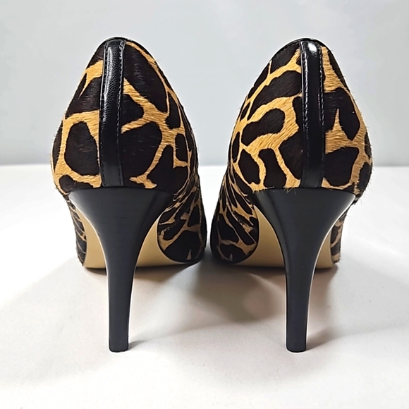 Talbots Calf leather fur Cheetah pumps 8 - Picture 7 of 8